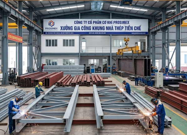 Vì Sao Nên Chọn Cơ Khí Prosimex Gia Công Khung Nhà Thép Tiền Chế 2026? Uy Tín – Giá Tốt – Thi Công Nhanh